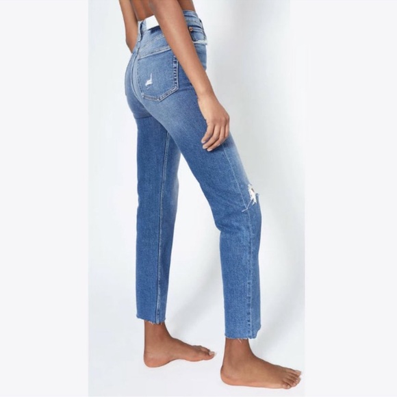 Re/Done Jeans 70s Ultra High Rise Stove Pipe Jeans Size 25 - Picture 3 of 14